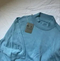 未使用　JOHN SMEDLEY シーアイランドコットン モックネック ニットのサムネイル