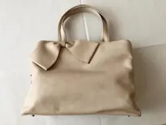 【FURLA/フルラ】リボンバック　ハンドバック　ピンクベージュ