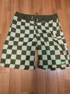 old stussy チェッカーフラッグ柄 ショートパンツのサムネイル