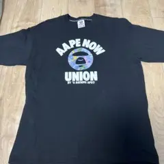AAPE NOW UNION Tシャツ　エイプ半袖Tシャツ黒のサムネイル