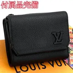 極美品✨】ルイヴィトン パイロット 三つ折り財布 ブラック 黒