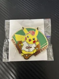 広島カープ オリジナル ポケモン ピンバッジ ピカチュウ カープ 30周年