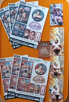 ABEMA相撲シールセット&相撲ファンクラブ限定カードミックス