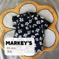 美品　着画あり　《 MARKEY'S 》 キッズ服　95　トップス　半袖シャツ