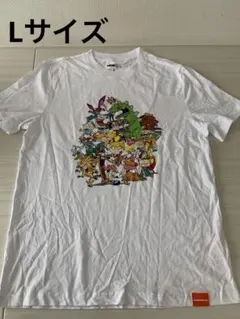 ニコロデオン キャラクター集合 Tシャツ ラグラッツ アーノルド 半袖　Lサイズ