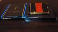 Y S L ツートン黒＆レッドシガレットケース☆未使用☆