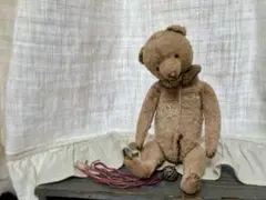 泣き虫オオカミさん アーティストベア ぬいぐるみ ハンドメイド 海外作家様 とても優しいおじさんくま ぬいぐるみ アーティストベア 海外作家様