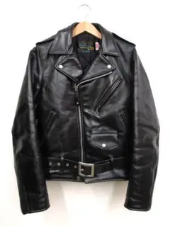 SCHOTTショットワンスターライダースジャケット　ホースハイド　ブラック　38 直営限定/SPECIAL HORSEHIDE ONESTAR/ スペシャル ホースハイド ワン