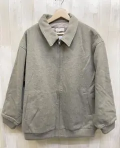 タグ付 flaner 裏キルティング メルトン ジップアップ ジャケット M