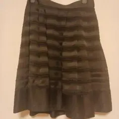 《美品》mid フレアスカート　ブラックのサムネイル