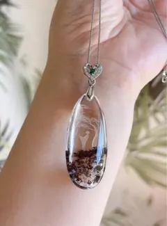 【天然石】レッドガーデンクォーツのネックレス（番号A4161）