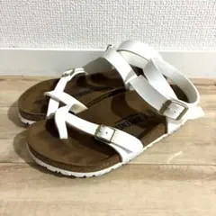 美品✨BIRKENSTOCK ヤラ サンダル パテント ホワイト 37 24cmのサムネイル