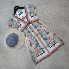【新品】グレースコンチネンタル　花柄　チュニックワンピース　36