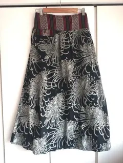 和柄 ロングスカート