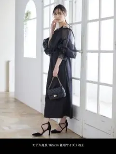 オケージョンドレス ワンピース ブラック