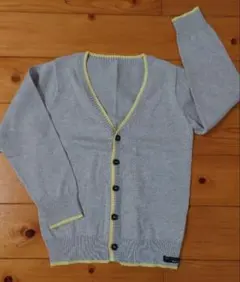 BREEZE グレー Vネック カーディガン 100cm
