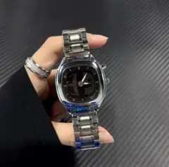 [新品未開封][ケルシウムウォッチ]ステンレススチールシルバー腕時計