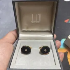 dunhill カフリンクス 黒と金のサムネイル