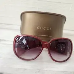 GUCCI サングラス レッド ハートモチーフ　ケース付き