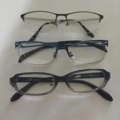 度ありメガネ 【老眼鏡】3点まとめ売り