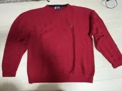 【希少】80s ラルフローレン Ralph Lauren CHAPS ニット 赤