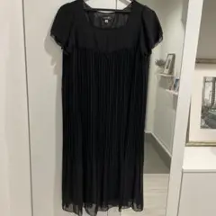 LOVE MIC ブラック プリーツ ワンピース 11AT