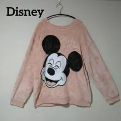 Disney【XL】ミッキー ふわもこ プルオーバー ルームウェア ピンク
