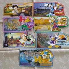 東京ディズニーシー　テーマ別ダイカットポストカード　7枚　平成レトロ
