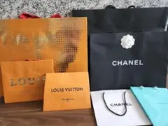 ルイヴィトン シャネル ティファニー　ショップ袋9枚