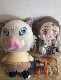 鬼滅の刃グッズ3点セット（ぬいぐるみ、ミニリュック）