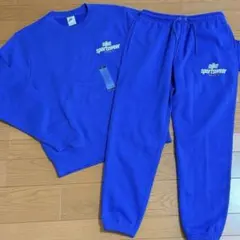 新品 NIKE ナイキ セットアップ 上下 トレーナー スウェットパンツ M 青