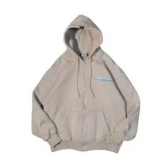 90s piko ジップパーカー スウェット ベージュ系 古着 y2k 00s