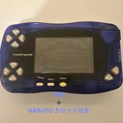 スワンクリスタル　クリアブルー NARUTO ソフト（カセット）付き ジャンク