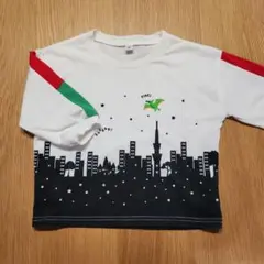 恐竜デザイン 長袖 Tシャツ 90サイズ