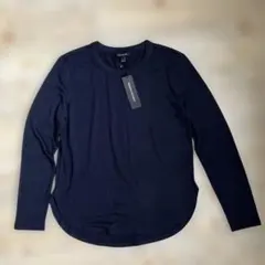 バナナリパブリック　長袖Tシャツカットソー　ネイビー　Sサイズのサムネイル