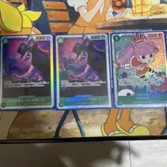 ワンピースカード　師弟の絆　sr ジュラキュール・ミホーク　srペローナ