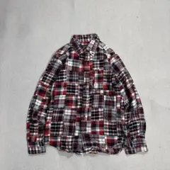 Eddie bauer パッチワーク チェック フランネルシャツ cityboy