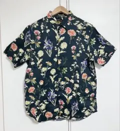 Paul Smith COLLECTIONの半袖リネン麻花柄総柄シャツ　Mサイズのサムネイル