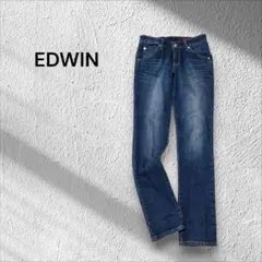 EDWIN ストレートデニム ダークブルー　28インチ　W72