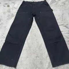カーハート ダブルニー ワーク パンツ ブラック メキシコ製