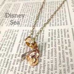 Disney 【ミッキーマウス型チャームネックレス】ディズニーシー5周年ゴールド