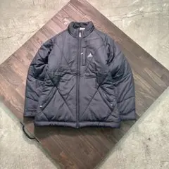 7W1 00’s adidas 中綿キルトジャケット　万国旗タグ　ネイビー　古着