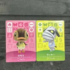 【新品美品】あつまれどうぶつの森amiiboカード カモミ ラッキー