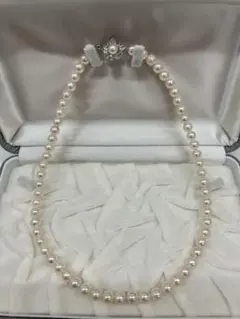 パール　ネックレス シルバー留め具　TO.2101
