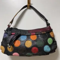 オーストリッチ　本革　ハンドバッグ　ショルダーバッグ