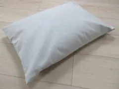 枕 そばがら枕 まくら 綿オックス素材 まくらカバー付き 35ｘ50 無地ブルーのサムネイル