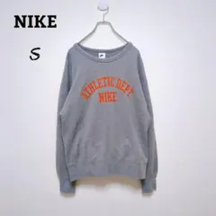 USA古着 ナイキ アスレチックデザイン スウェット L グレー ロゴプリント