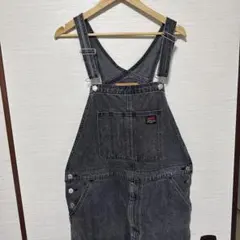 LEVI'S ダークグレーオーバーオール Lサイズ