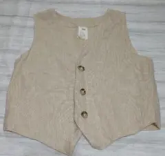 H&M リネンブレンドベスト　80サイズ