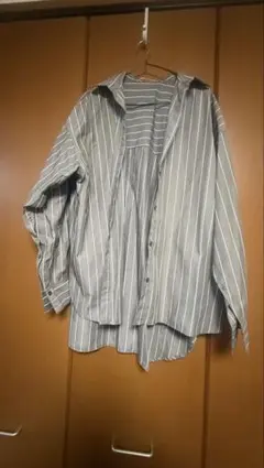 ストライプ長袖シャツ フリーサイズ